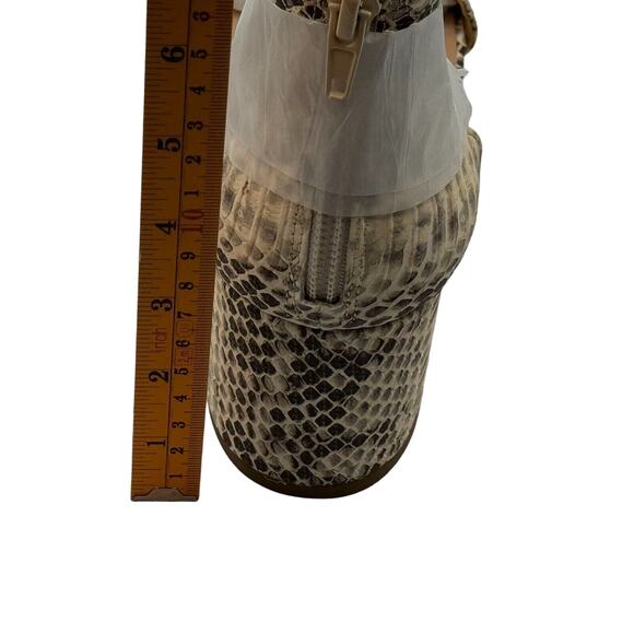 Inc International Concepts Women Hadwin Scallop Snake Sandals Size 7M Open Toe - Picture 6 of 14